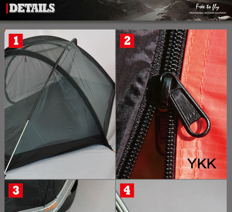 Cheap Goat Tents Silicon ultra light single double layer aluminum rod outdoor camping alpine tents winter tent Tents 